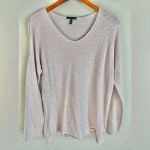 OSKA Ahnoa Women’s Sz 2 US 8/10 Knit Pullover  Top Long Sleeve Cotton Lagenlook